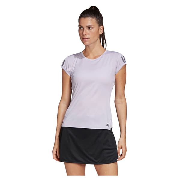 Adidas Lyhythihainen T-paita Club 3 Stripes Valkoinen S Nainen