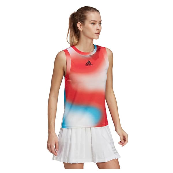 Adidas Ärmlös T-shirt Melbourne Match Flerfärgad XS Kvinna