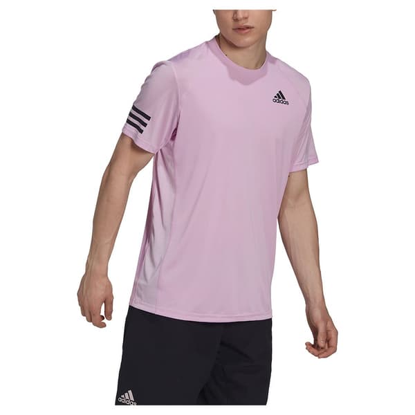 Adidas Lyhythihainen T-paita Club 3 Stripes Violetti L Mies