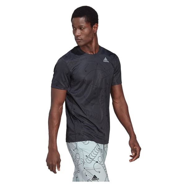 Adidas Kortærmet T-shirt Club Graphic Grå L Mand