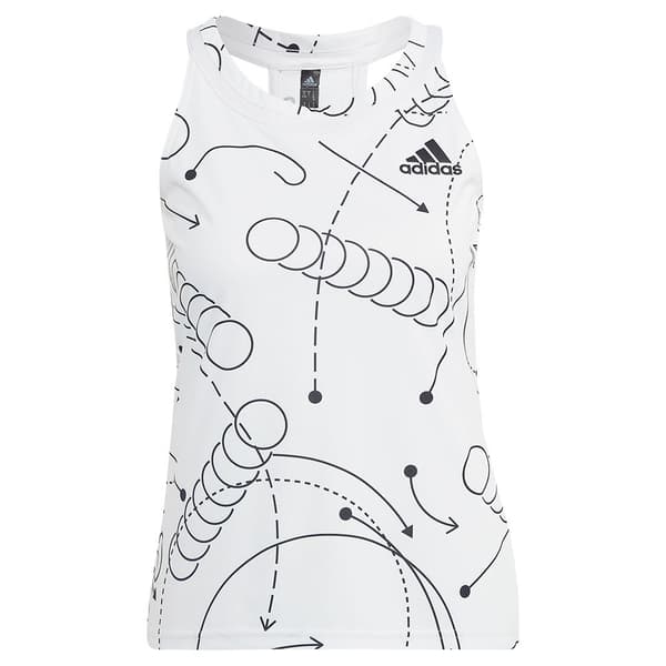 Adidas Hihaton T-paita Club Graphic Valkoinen M Nainen