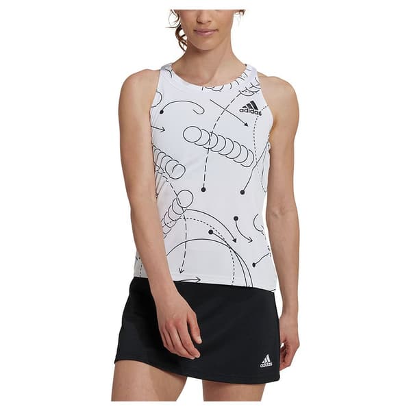 Adidas Hihaton T-paita Club Graphic Valkoinen M Nainen