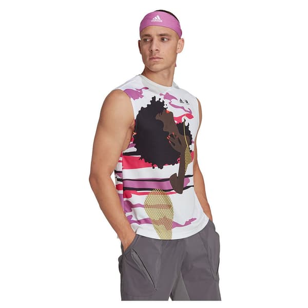 Adidas Ärmlös T-shirt New York Rosa 2XS / Regular Man