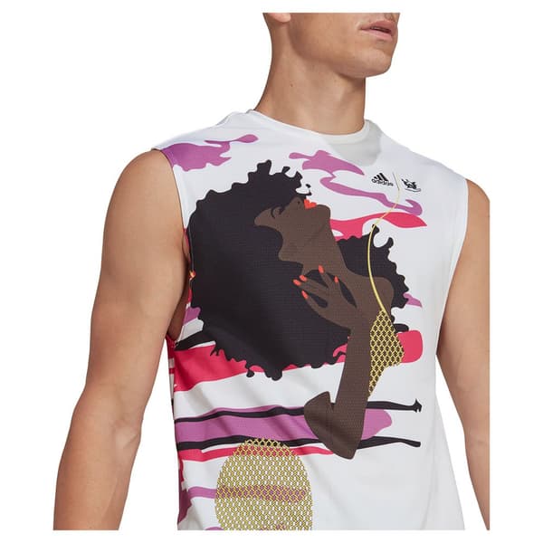 Adidas Ärmlös T-shirt New York Rosa 2XS / Regular Man
