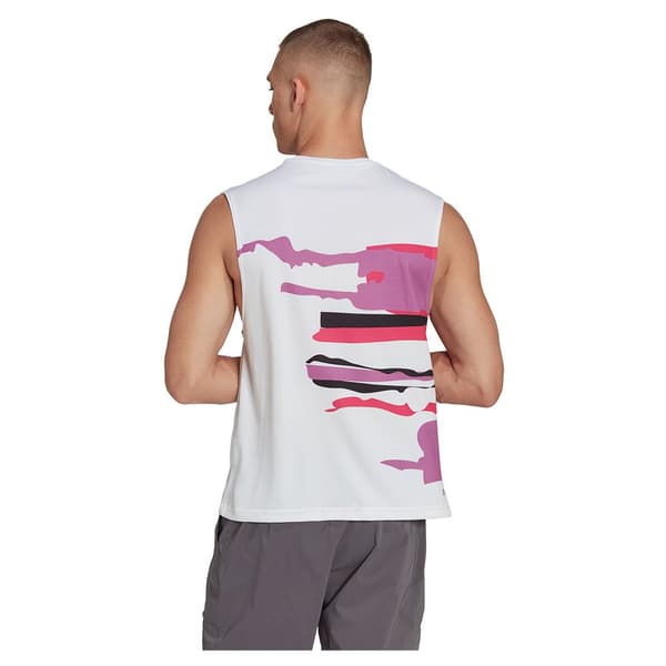 Adidas Ärmlös T-shirt New York Rosa 2XS / Regular Man