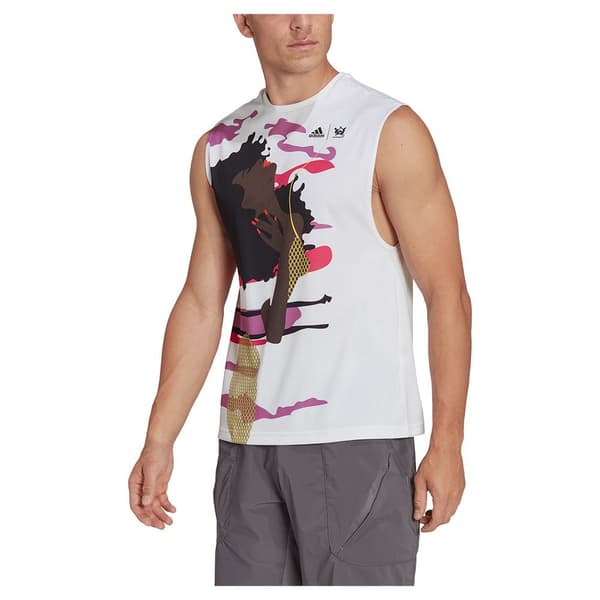 Adidas Ärmlös T-shirt New York Rosa 2XS / Regular Man