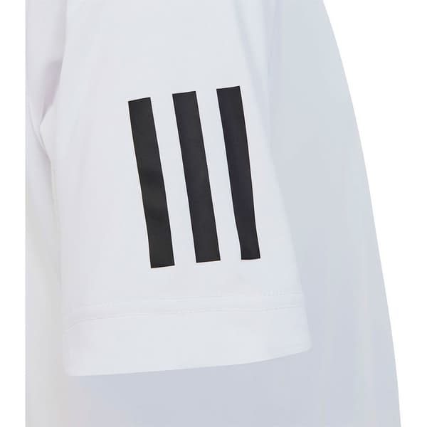 Adidas Kortærmet T-shirt Clu3 Stripes Hvid 15-16 Years Dreng
