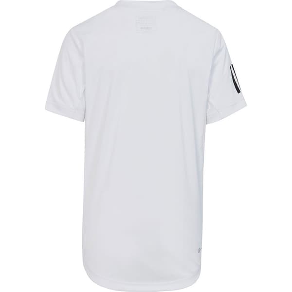 Adidas Kortærmet T-shirt Clu3 Stripes Hvid 15-16 Years Dreng