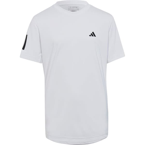 Adidas Kortærmet T-shirt Clu3 Stripes Hvid 15-16 Years Dreng