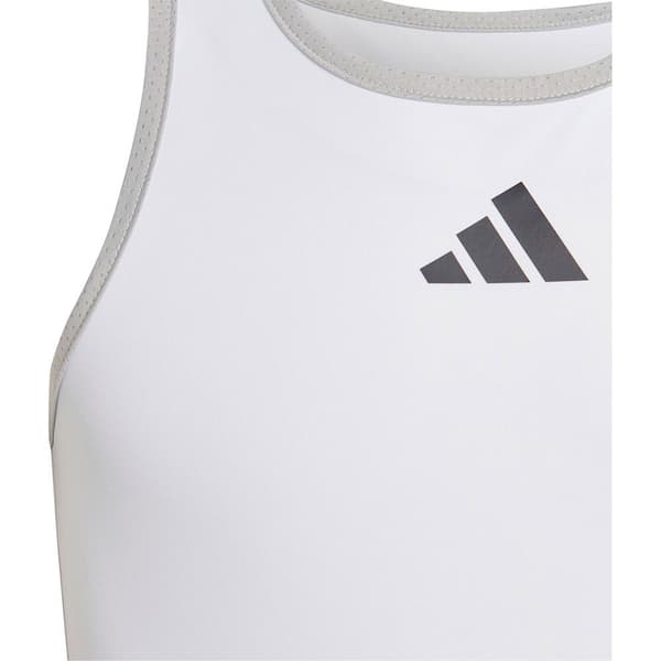Adidas Ærmeløs T-shirt Club Hvid 14-15 Years Dreng