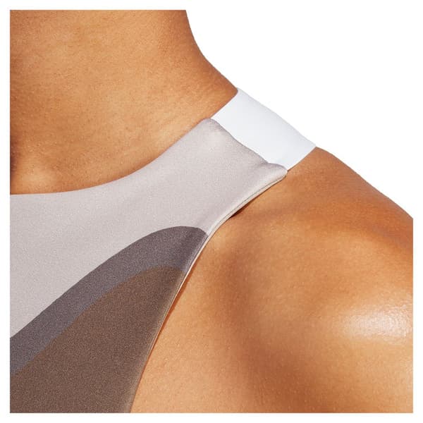 Adidas Ærmeløs T-shirt Premium Beige,Hvid,Sort XS Kvinde
