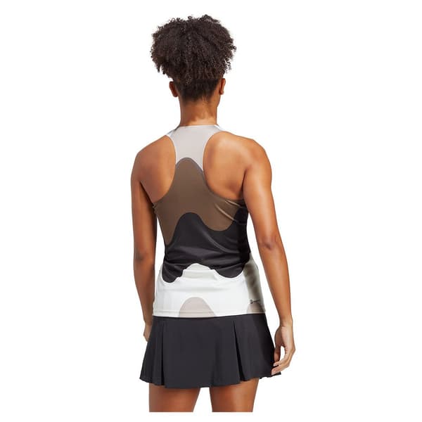 Adidas Ærmeløs T-shirt Premium Beige,Hvid,Sort M Kvinde