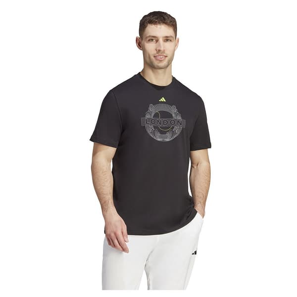 Adidas Kortärmad T-shirt Aeroready Graphic Svart M Man