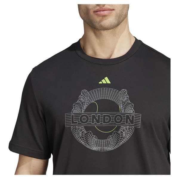Adidas Kortärmad T-shirt Aeroready Graphic Svart M Man