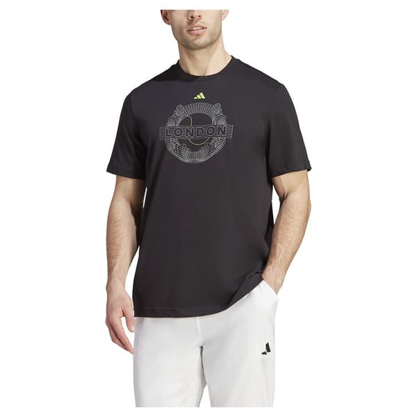 Adidas Kortärmad T-shirt Aeroready Graphic Svart M Man