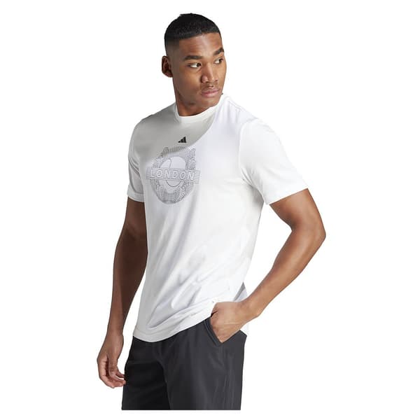 Adidas Kortærmet T-shirt Aeroready Graphic Hvid XL Mand
