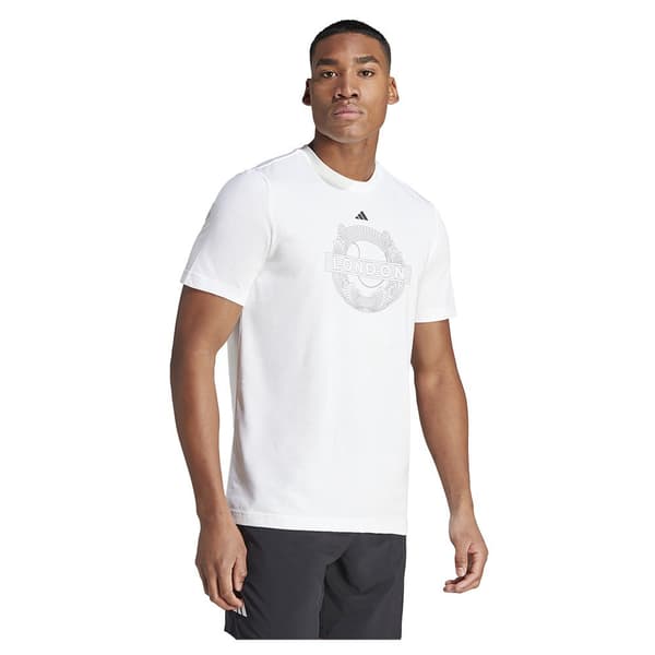 Adidas Kortærmet T-shirt Aeroready Graphic Hvid XL Mand