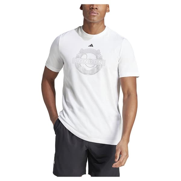 Adidas Kortærmet T-shirt Aeroready Graphic Hvid XL Mand