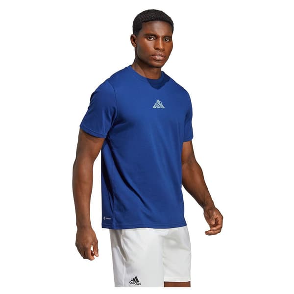 Adidas Ao T-shirt Med Korta ärmar Blå S Man