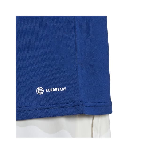 Adidas Ao T-shirt Med Korta ärmar Blå S Man