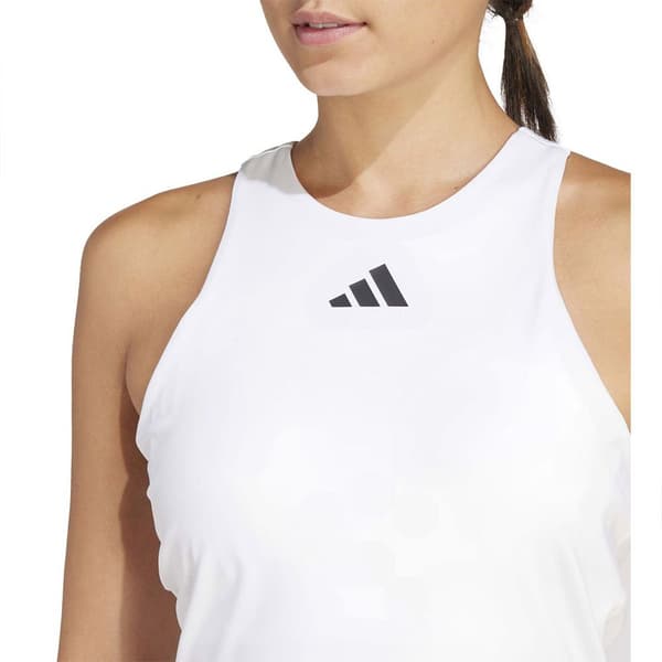 Adidas Y-tank Hihaton T-paita Valkoinen L Nainen