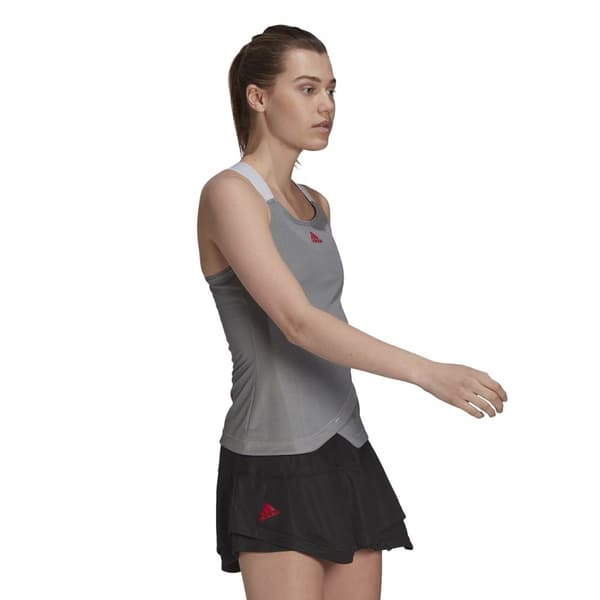 Adidas Y- Primeblue ärmlös T-shirt Grå M Kvinna