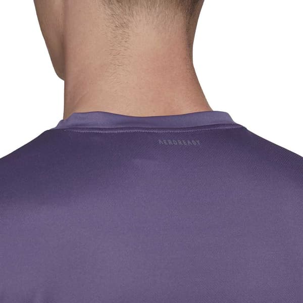 Adidas Club 3 Stripes T-shirt Med Korta ärmar Lila S Man