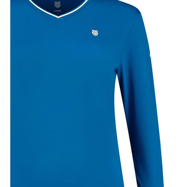 K-swiss Hypercourt 2 T-shirt Med Lång ärm Blå S Man
