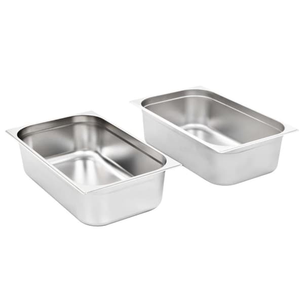 vidaXL gastronorm beholder 2 stk. GN 1/1 150 mm rustfrit stål