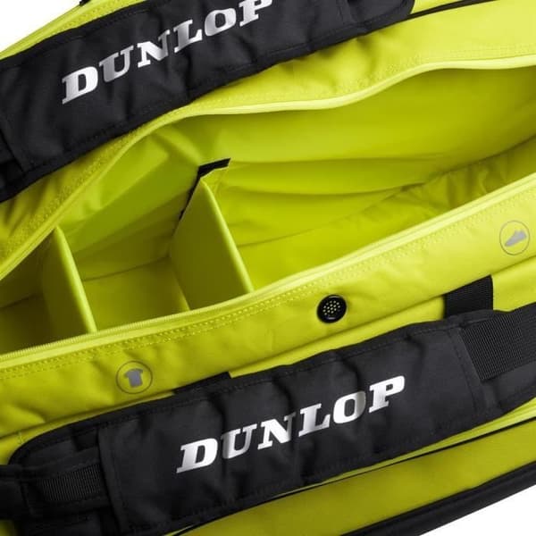 Dunlop Sx-Performance 12 RKT Thermo tennisracketväska - svart/gul - TU