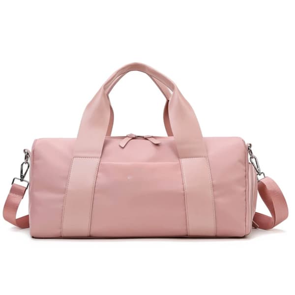 Reseträningsväska, Vattentålig Nylon, Multifunktionell Design,Rosa