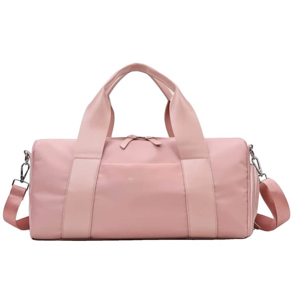 Reseträningsväska, Vattentålig Nylon, Multifunktionell Design,Rosa