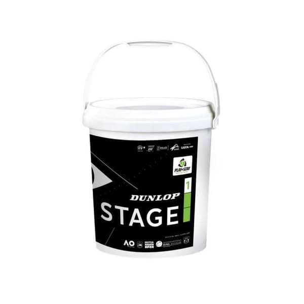 Tennisbollar - Dunlop - Steg 1 - Gul/grön - Paket med 60 - One Size