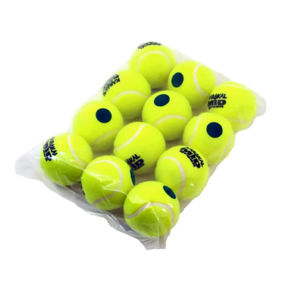 Karakal Tennisbollar med prickar (12-pack) Yellow/Green One Size