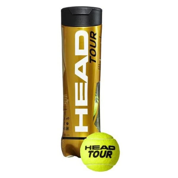 Head tennisbollar tour tub med 4 bollar - Head UNI Fluorescent Yellow