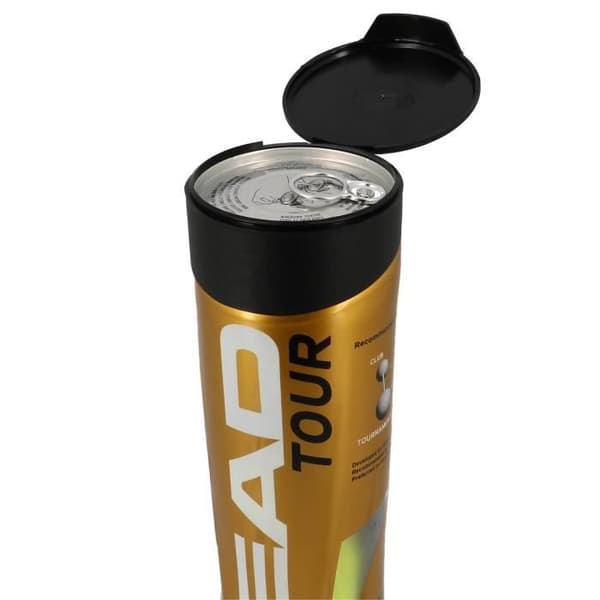 Head tennisbollar tour tub med 4 bollar - Head UNI Fluorescent Yellow