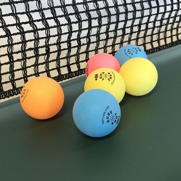 Sure shot bordtennisboll Matthew Syed Paket med 60 bordtennisbollar Multicolor Vit 40 mm