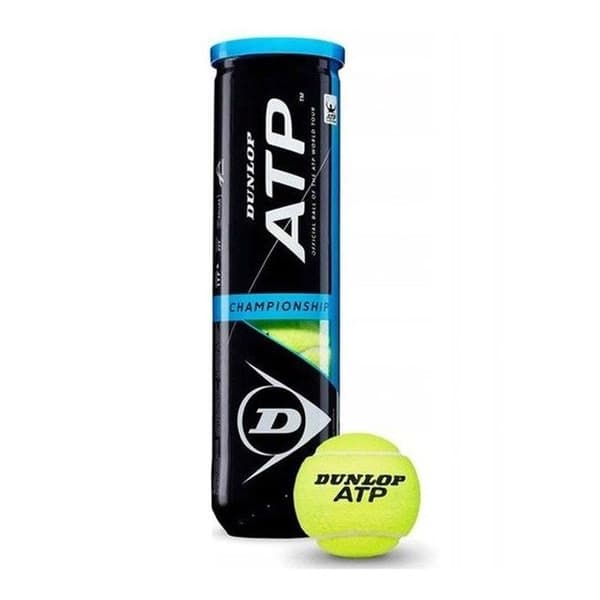 Tennisbollar - Dunlop - ATP - Gummi - Filt - Gul - 4 st
