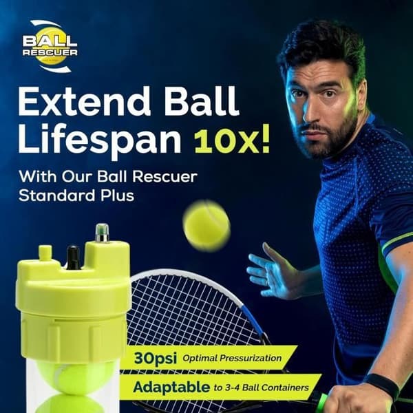 Tryckapparat för Tennis- och Padelbollar - BALL RESCUER