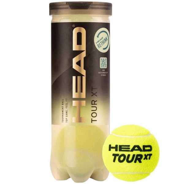Rör med 3 Head Tour XT tennisbollar