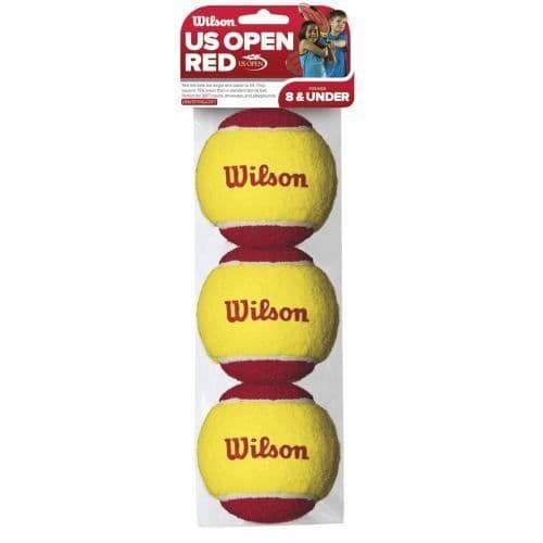 Tennisbollar - WILSON - Starter - Set med 3 - Röd färg - För barn