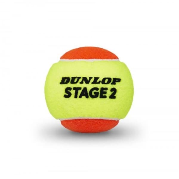 Minitennisboll - Dunlop - Steg 2 - Gummi/filt - 60 delar - Barn/Blandat