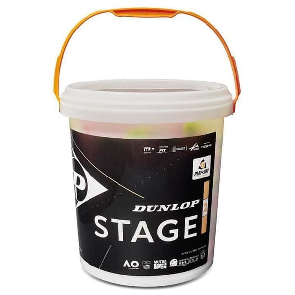 Minitennisboll - Dunlop - Steg 2 - Gummi/filt - 60 delar - Barn/Blandat