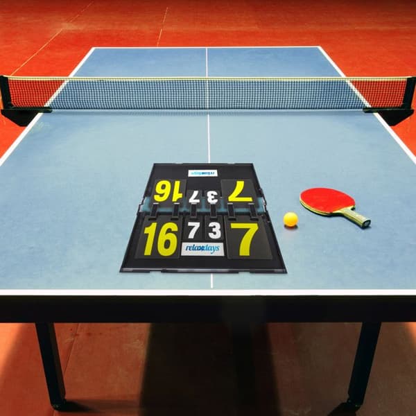 Relaxdays resultattavla Ping Pong Bordtennis resultattavla, svart