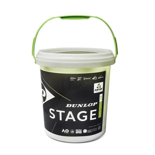 Tennisbollar - Dunlop - Steg 1 - Gul/grön - Paket med 60 - One Size