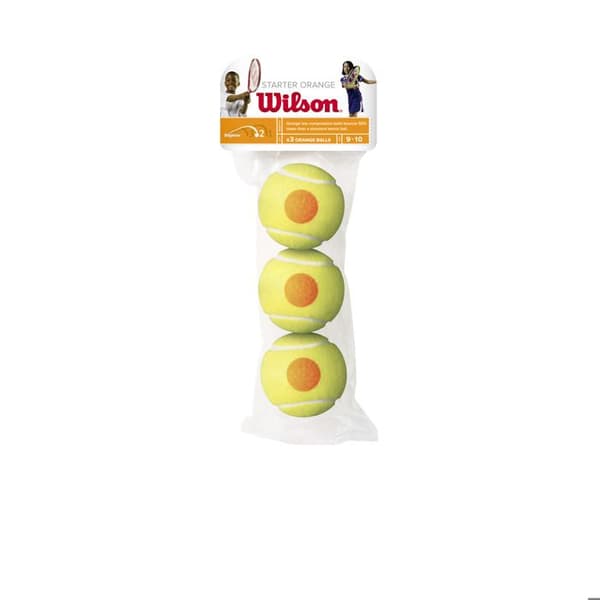 Set med 3 Wilson Starter Tour Orange tennisbollar