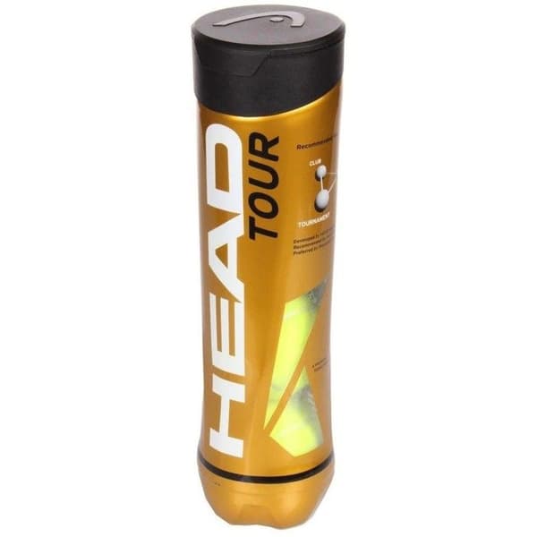 Head tennisbollar tour tub med 4 bollar - Head UNI Fluorescent Yellow