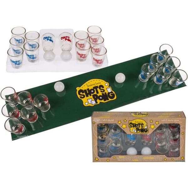 Shots Pong Th3 Party Drinking Game - Drinking Game - Th3 Party - Grön - Blandat - 65,5 x 17,5 cm