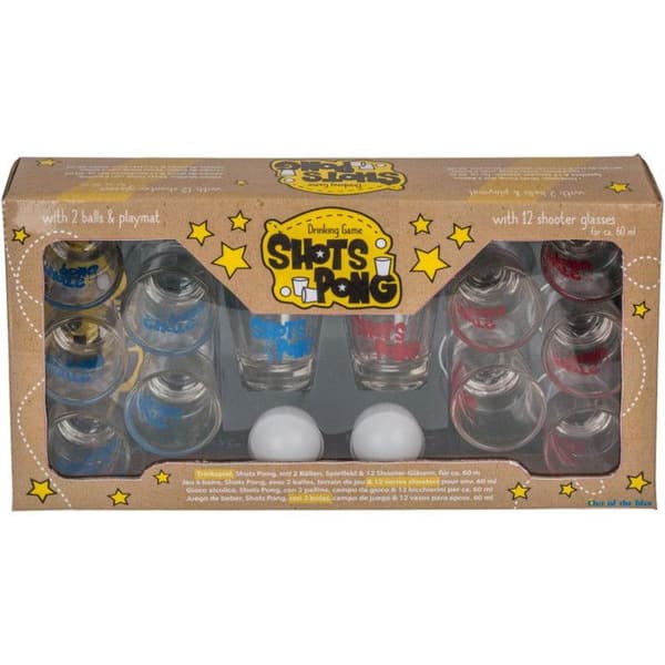 Shots Pong Th3 Party Drinking Game - Drinking Game - Th3 Party - Grön - Blandat - 65,5 x 17,5 cm
