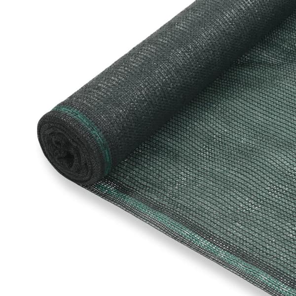 vidaXL Vindskydd för tennisplan HDPE 1x50 m grön